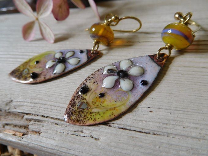 Boucles d'oreilles "petites fleurs" 