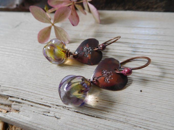 Boucles d'oreilles "arbre de vie"