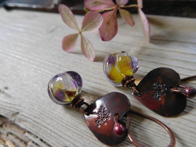 Boucles d'oreilles "arbre de vie"