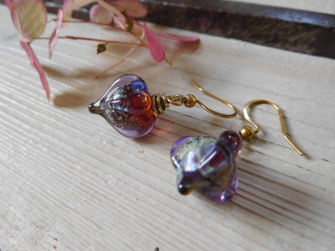 Boucles d'oreilles "lampions".