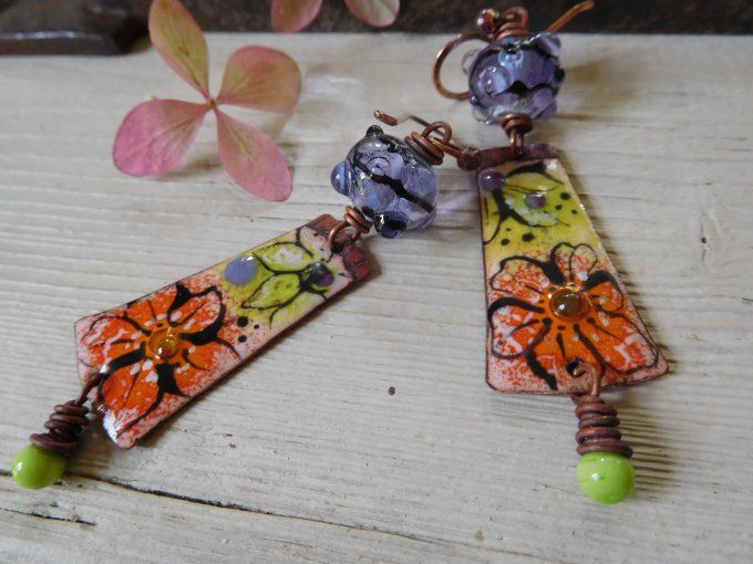 Boucles d'oreilles "fleurs"