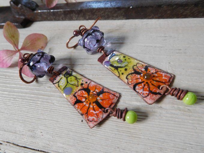 Boucles d'oreilles "fleurs"