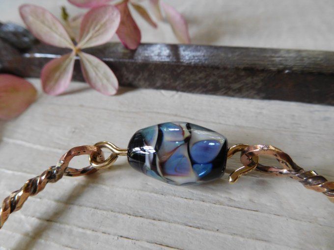 Bracelet "torque" en laiton