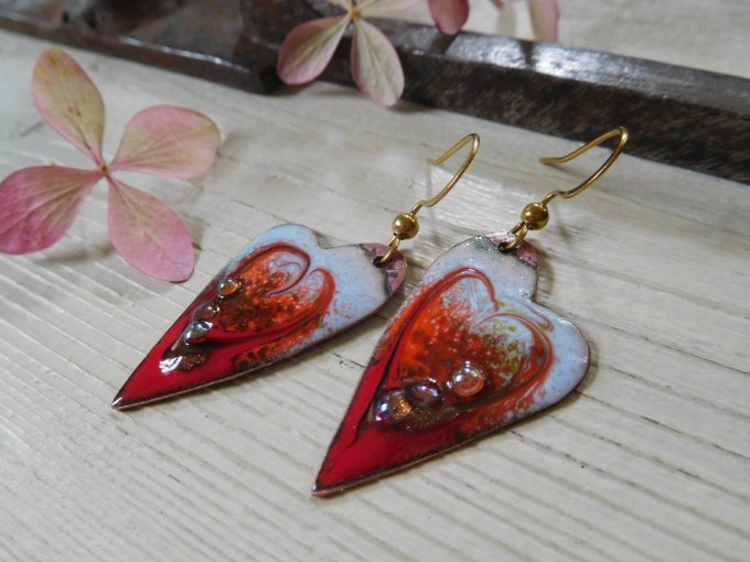 Boucles d'oreilles "cœurs"