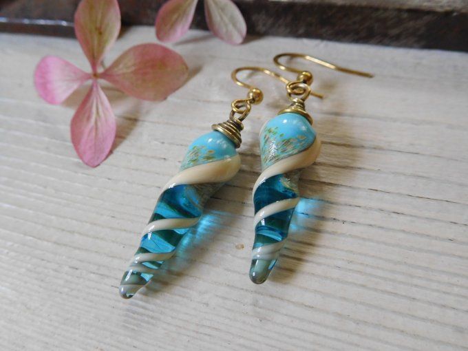 Boucles d'oreilles "coquillages"