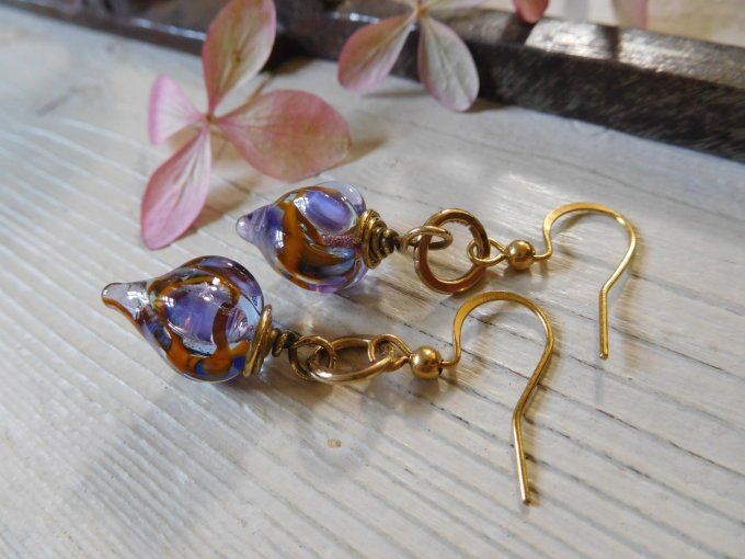 Boucles d'oreilles "lampions".