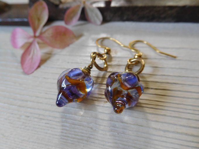 Boucles d'oreilles "lampions".