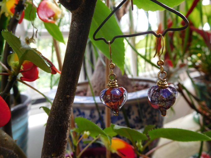 Boucles d'oreilles "lampions".
