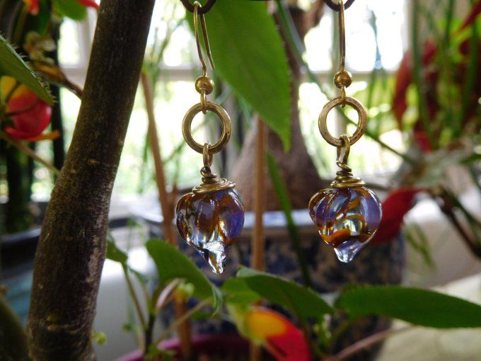 Boucles d'oreilles "lampions".