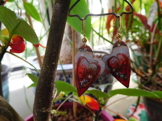 Boucles d'oreilles "cœurs"