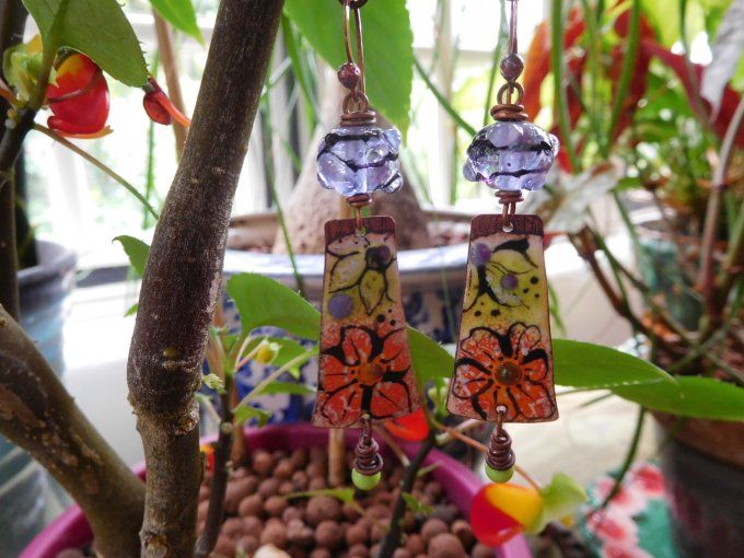 Boucles d'oreilles "fleurs"