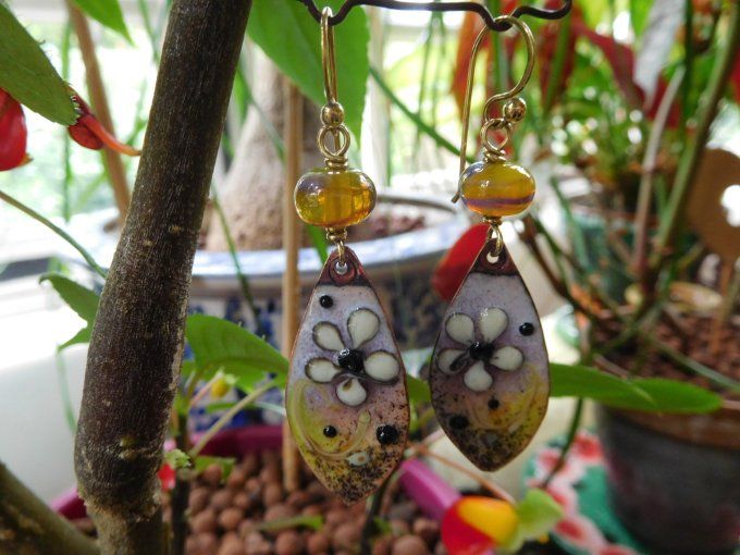 Boucles d'oreilles "petites fleurs" 