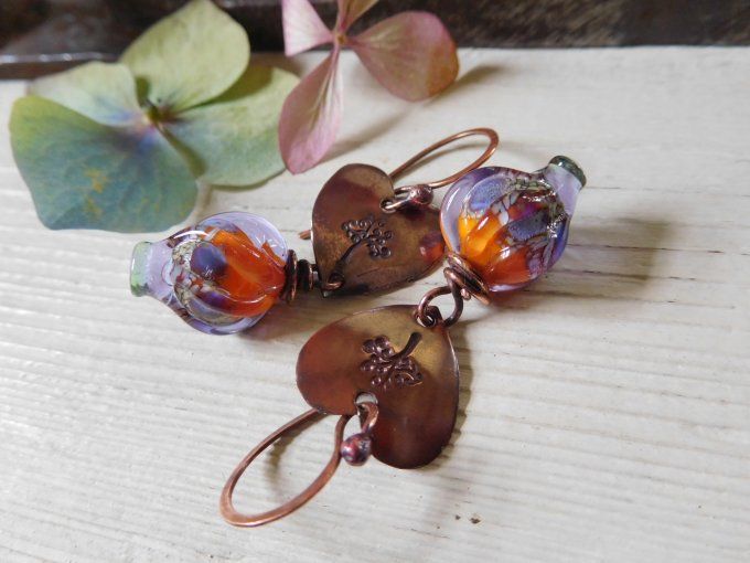 Boucles d'oreilles "arbre de vie"