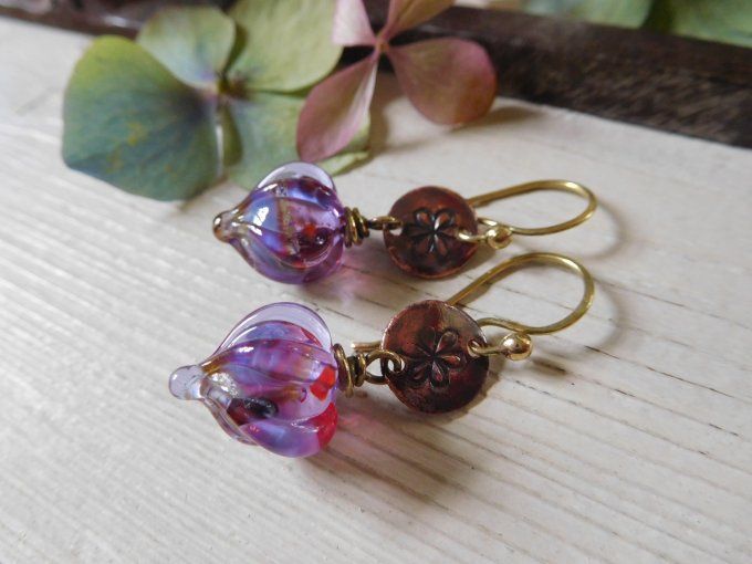 Boucles d'oreilles "lampions"