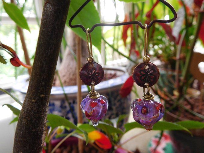 Boucles d'oreilles "lampions"