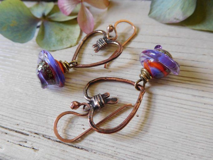 Boucles d'oreilles "cœurs"