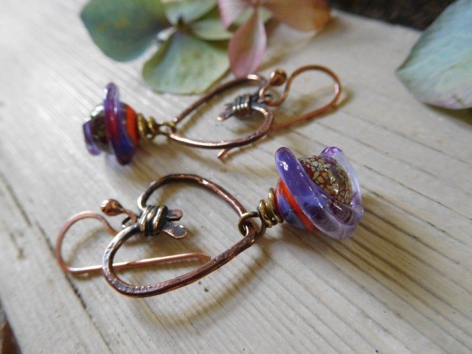 Boucles d'oreilles "cœurs"