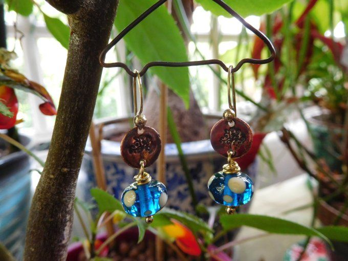 Boucles d'oreilles "arbre de vie"