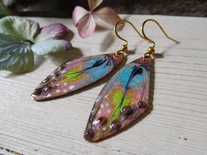 Boucles d'oreilles "ailes de papillon".