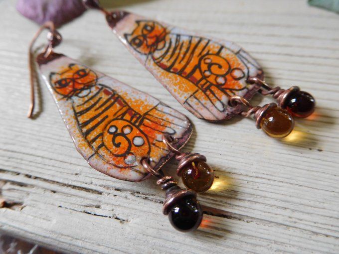 Boucles d'oreilles "petits chats"