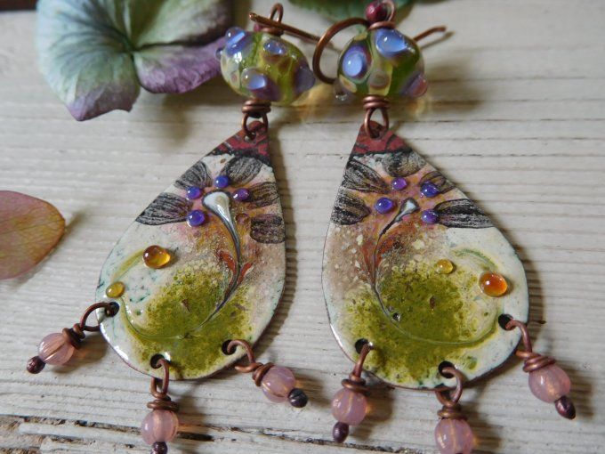 Boucles d'oreilles "fleurs"