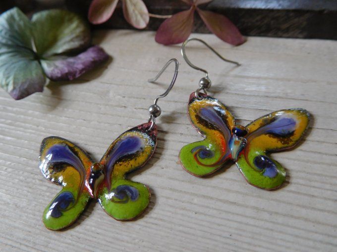 Boucles d'oreilles "papillons"