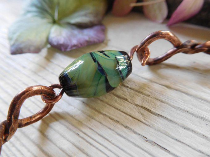 Bracelet "torque" en cuivre