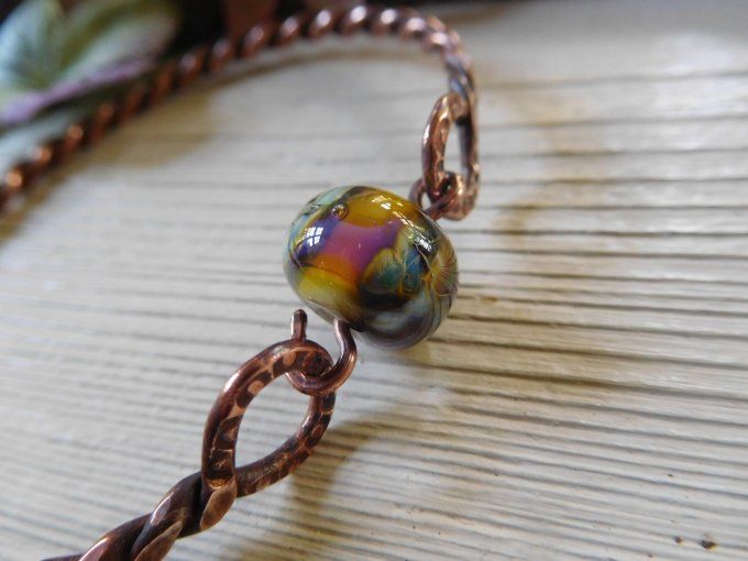 Bracelet "torque" en cuivre 