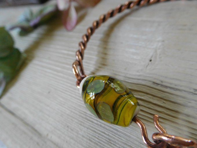 Bracelet "torque" en cuivre