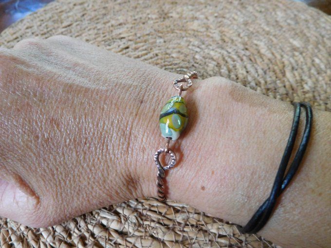 Bracelet "torque" en cuivre