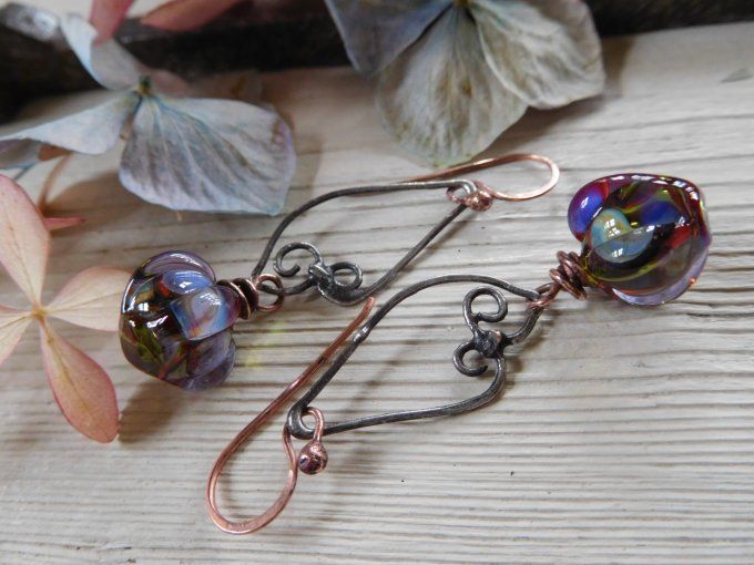 Boucles d'oreilles "ailes de fée"